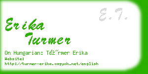 erika turmer business card